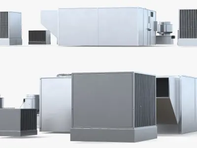  Rooftop Ventilation System with Dual Fans 