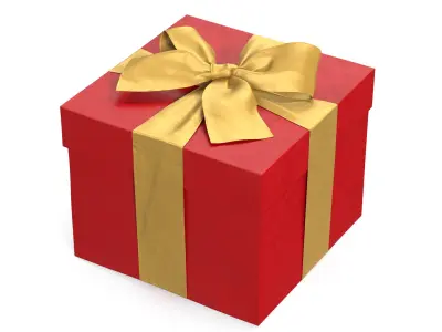 Gift Box Red 3D model