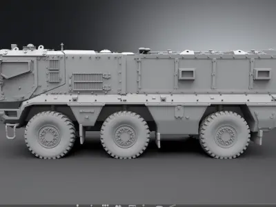 Kamaz Typhoon Scale model 3D print model