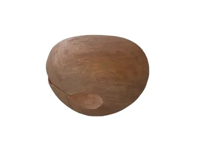 Wooden Fish V1 001 Low-poly 3D model