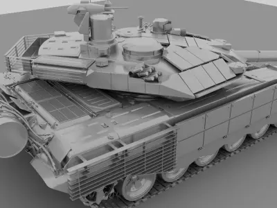 T90ms Hightpolygon 3D model