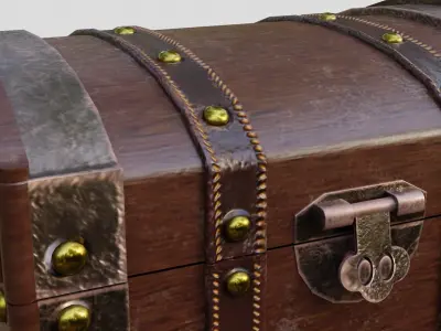Treasure Chest 3D model 2