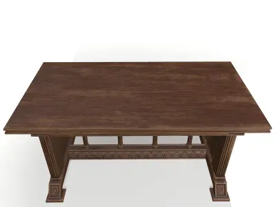 Gothic Table Low-poly 3D model