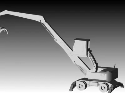 Material Handler Sennebogen 825 Free 3D model