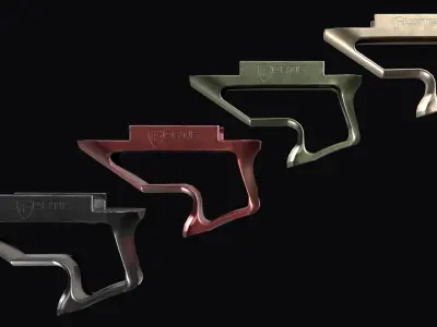 Vertical forward grip Fortis SHIFT  Low-poly 3D model