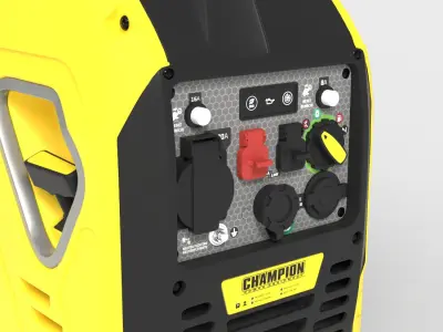 PORTABLE INVERTER GENERATOR  Low-poly 3D model