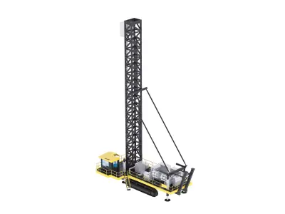 Drill Rig Mining 250XPC Low-poly 3D model