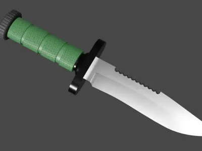 Survival Knife 3D model get