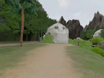 River Valley Domes 3D model