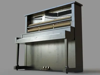 Antique Farrand Holland Mich Piano 3D model