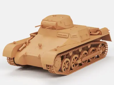 PzKpfw I Ausf A 3D print model