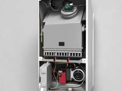 Healting boiler baxi heating equipment 3D model