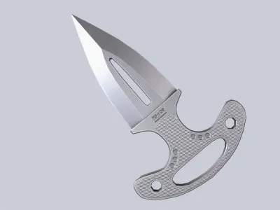 Punch dagger Low-poly 3D model