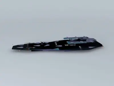 XSF Lion Frigate Constellation II class Free 3D model