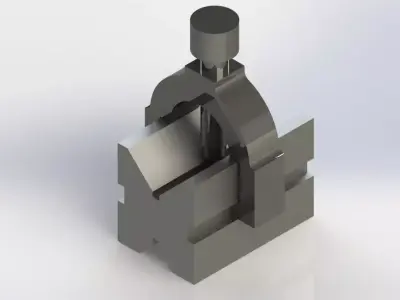 V-Block and Clamp Free 3D model
