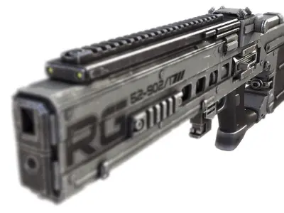 sci-fi RIFLE01 3D model