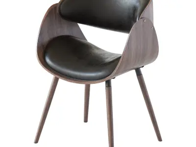 Corvus Mid-century Modern Accent Chair 3D model