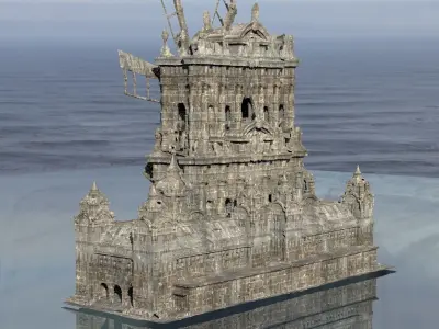 Innsmouth Horror Factory Windmill 3D 3D model