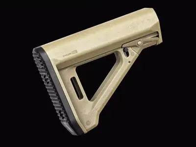 Magpul MOE RL Stock Low-poly 3D model