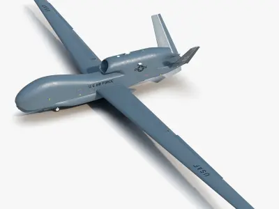 RQ-4 Global Hawk UAV 3D model