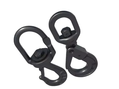 Locking Hook - Detachable Swivel Hooks Snap Hook 3D print model