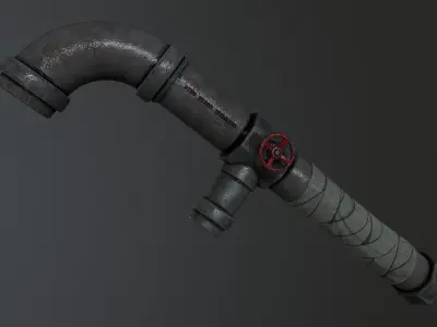 Leadpipe Low-poly 3D model