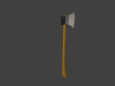 axe lowpoly Low-poly 3D model