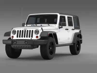 Jeep Wrangler Call of Duty Black Ops 3D model