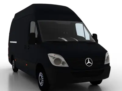 Mercedes Benz Sprinter L2H3 2009 Collection EU 3D Model Pack