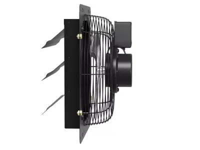 Shutter Exhaust Fan 3D Model 3D model