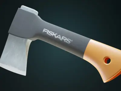 Axe Fiskars Low-poly 3D model
