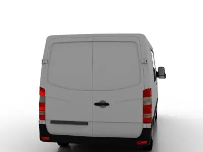 Mercedes Benz Sprinter L2H1 2009 Crew Van UK 3D model