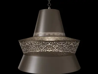 Amtiaz Silver Ceiling Light ML911-S Low-poly 3D model