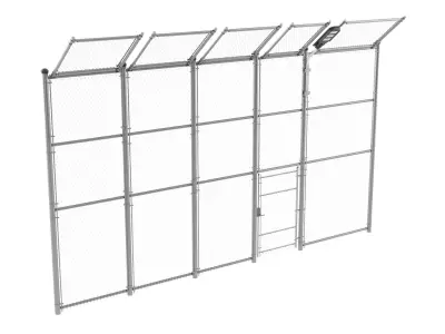 Chain Link Fence 3D model shop