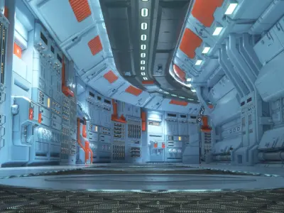 Command Center Corridor 3D model