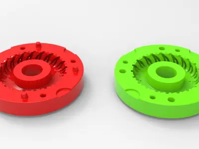 Mold for diecast Nokian Tractor King tire Scale 1 to 25 3D print model