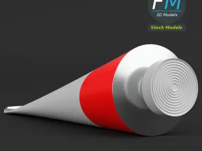 Paint tube 3D model