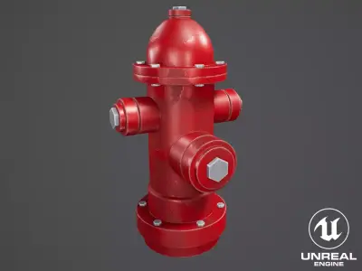 Stylized Hydrant Free low-poly 3D model