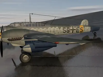 Messerschmitt Bf-110 G-2 R-4 Zerstorer 3D model