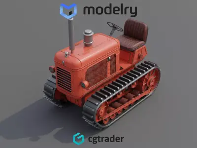 Snow Tractor 3D model