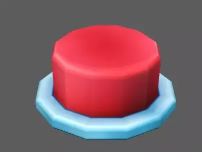 Button Low-poly 3D model purchase