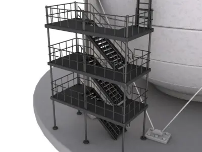 Refinery Module 3D model purchase