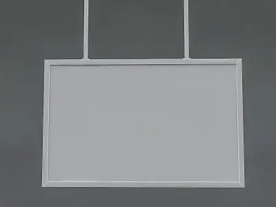 airport digital signage Low-poly 3D model