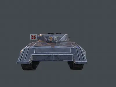 Pride Tank Low-poly 3D model
