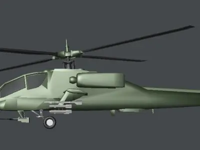 Boeing AH-64 Apache Helicopter 3D model
