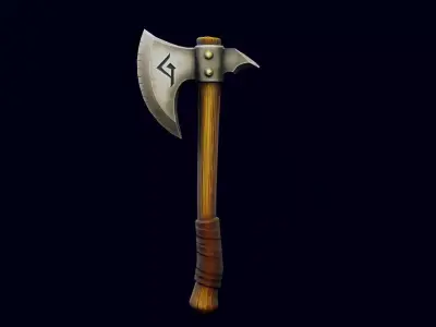 Axe - Game Ready Weapon Low-poly 3D model