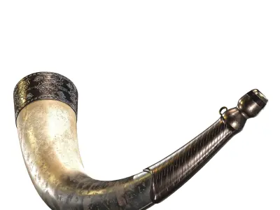 Viking Drinking Horn Low-poly 3D model