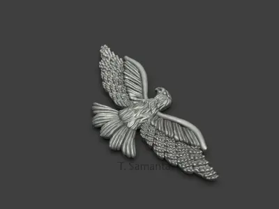 Eagle golden dove 3D print model