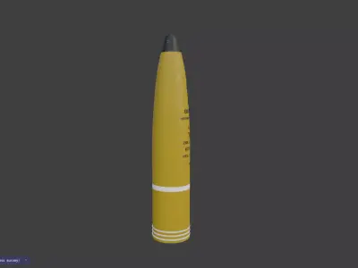 Tirpic ship projectil ww2 german 3D model