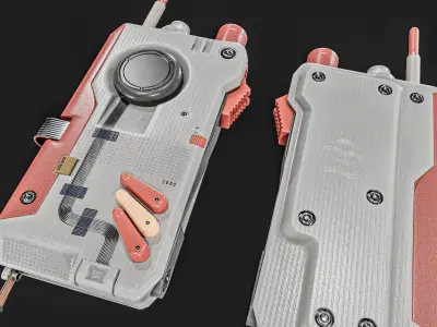Sci-fi Controller  Device Low-poly 3D model